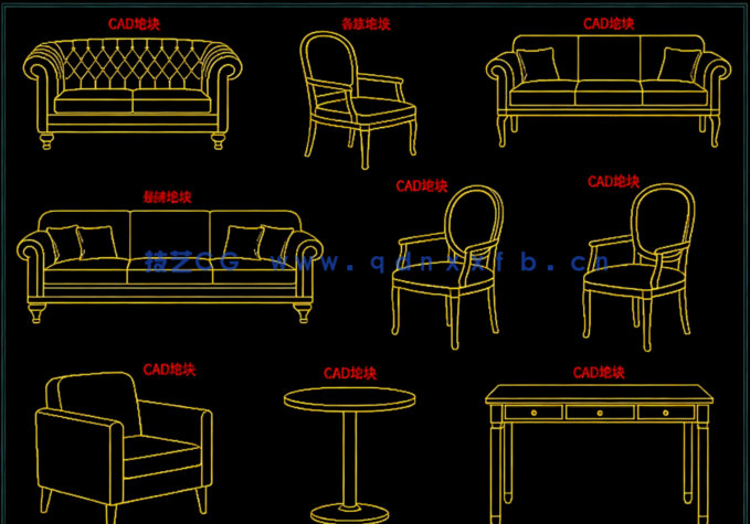 2024最新超全平面立面CAD图库(图6)