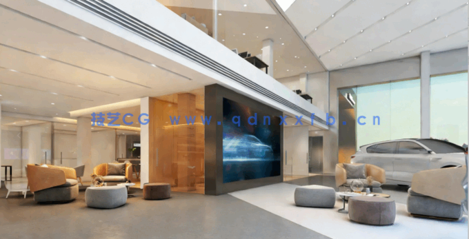 9套汽车4S店CAD施工图CAD汽车展厅CAD汽车专卖店CAD汽车服务中心CAD4s店效果图CAD4s店(图3)