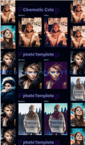 psd科幻电影质感彩色梦幻滤镜效果PSD模板(图2)