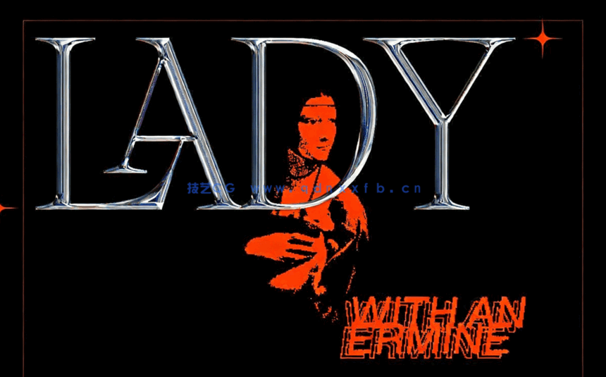 复古镀铬外观风格文字PSD模板合集(图1)