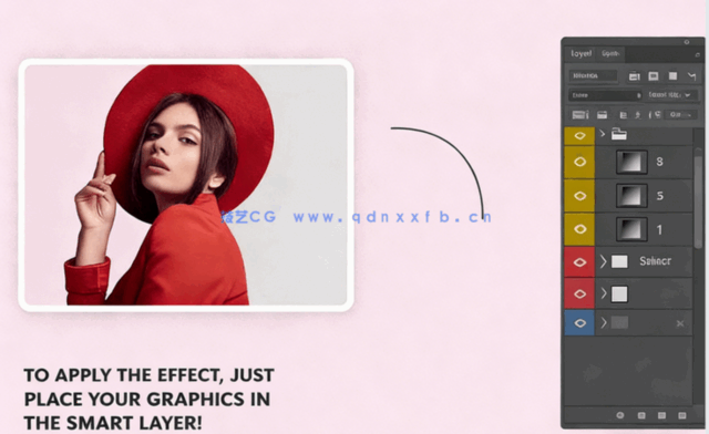 渐变叠加毛刺故障效果人像PSD模板合集(图2)