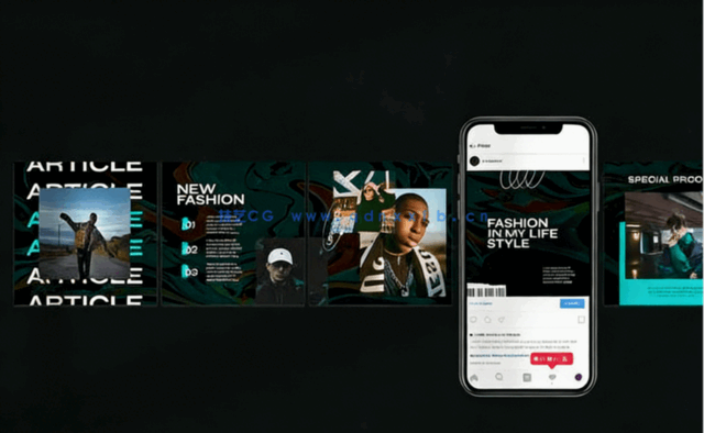 电子产品适应尺寸海报PSD模板合集(图4)