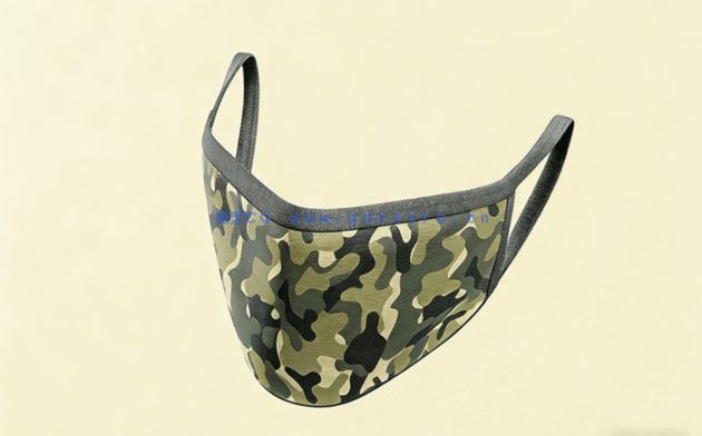 迷彩图案口罩模型PSD模板合集(图4)