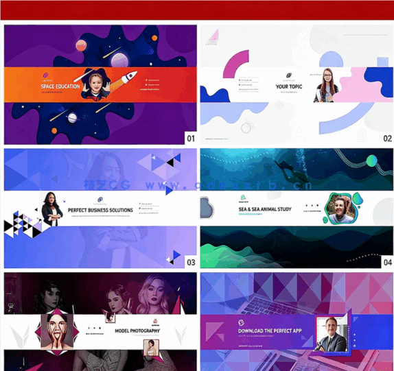 50多种封面个人企业简历PSD模板合集(图3)