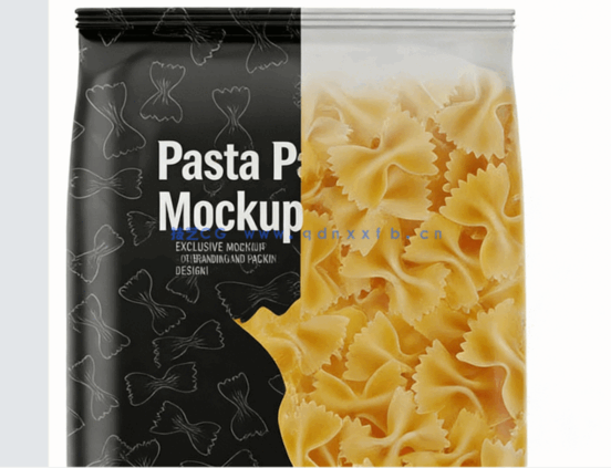 两头封口薯片类纸袋包装PSD模板合集(图3)