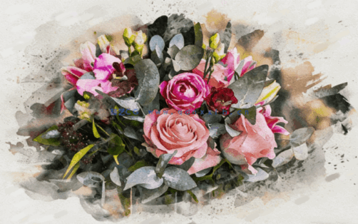 真实效果水彩画照片PSD模板合集(图1)