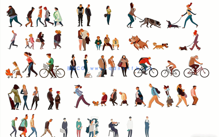 插画风格PNG/PSD/AI格式素材(图1)