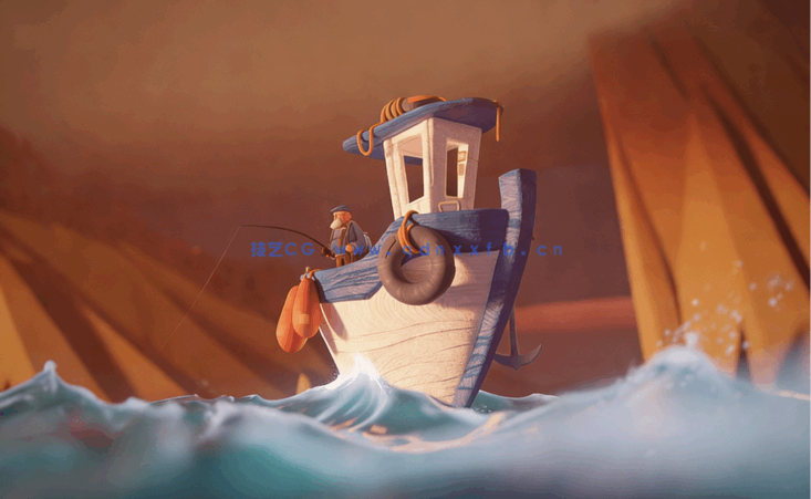 Blender格式5个优秀卡通动画场景模型包含材质贴图灯光(图1)