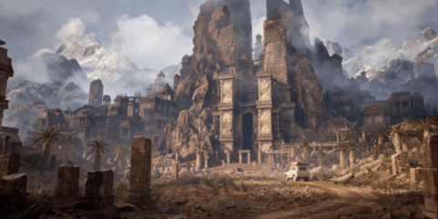 [建筑景观] 古老神秘古代遗迹建筑景观环境场景3D模型合集(图2)