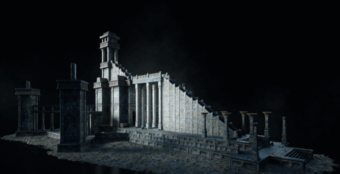 [建筑景观] 古老神秘古代遗迹建筑景观环境场景3D模型合集(图5)