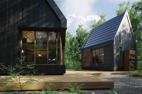 [建筑景观] Evermotion 15周年森林现代小屋场景3D模型(图3)