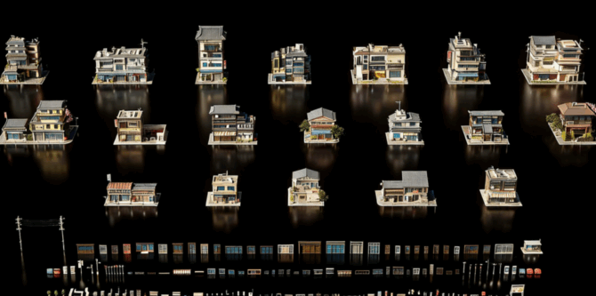 [建筑景观] 日本传统现代融合城市与乡村建筑环境场景3D模型合集(图3)