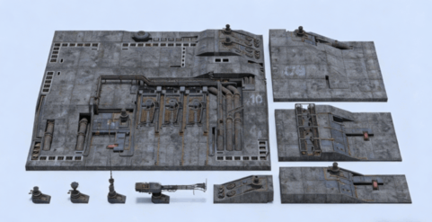 [建筑景观] 钢铁工厂石油炼厂等工业区环境场景3D模型合集 BMS出品(图3)