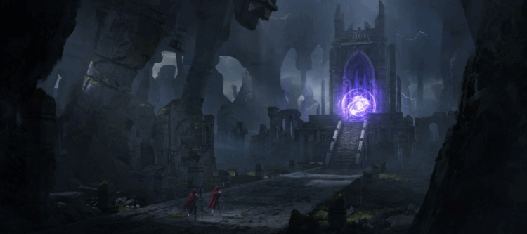 [建筑景观] 中世纪魔法奇幻元素建筑场景3D模型(图1)