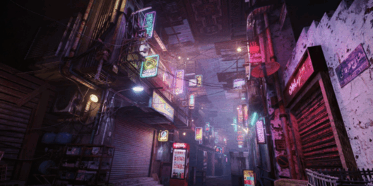 [建筑景观] 赛博朋克风格开罗街头小巷建筑环境场景3D模型(图2)