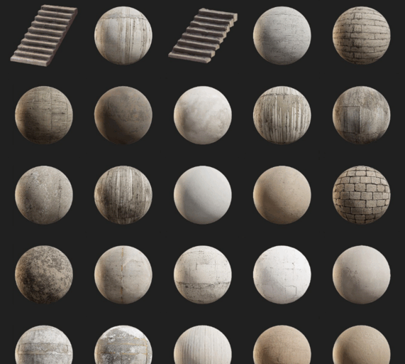 [建筑景观] Megascans建筑基础结构柱子横梁等3D模型与材质合集(图2)