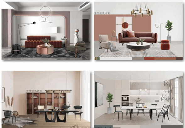 软装方案[客厅 餐厅 卧室 书房](图4)