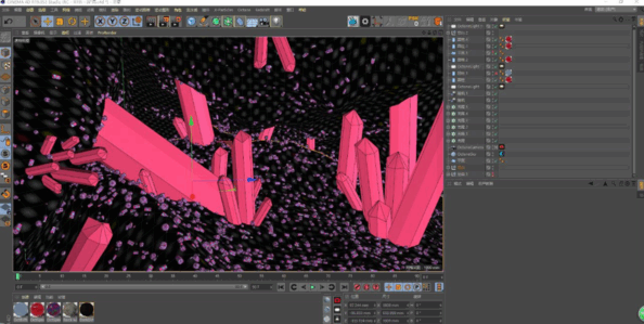 C4D血红水晶矿洞原创工程文件(图3) C4D血红水晶矿洞原创工程文件(图3)