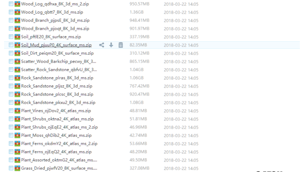 60G实景高精度纹理材质贴图Megascans Library(图5)