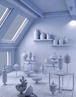 [家具模型] 20种不同形状空玻璃罐静物陈设3D模型合集(图2)