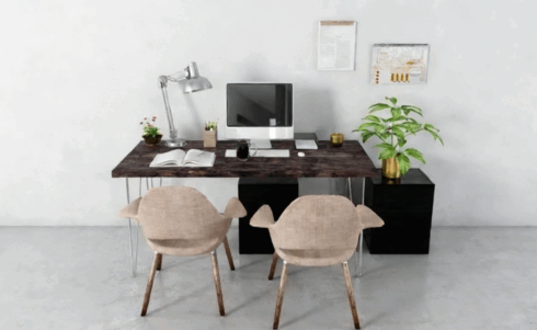 [家具模型] 32组高质量办公桌书桌学习桌陈设等相关3D模型合集 Evermotion Archmodels第185季(图6)