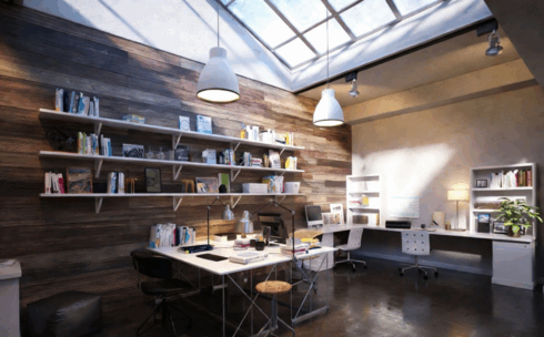 [家具模型] 32组高质量办公桌书桌学习桌陈设等相关3D模型合集 Evermotion Archmodels第185季(图2)