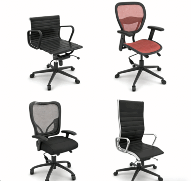 [家具模型] 70组高品质办公桌子椅子前台柜子相关3D模型合集 Evermotion Archmodels第89季(图6)