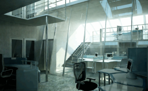 [家具模型] 70组高品质办公桌子椅子前台柜子相关3D模型合集 Evermotion Archmodels第89季(图2)