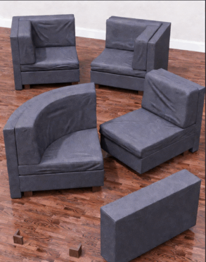 [家具模型] 变形组合沙发3D模型合集(图3)