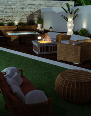 [家具模型] 浪漫优雅环境中放松舒适按摩浴缸3D模型合集(图1)