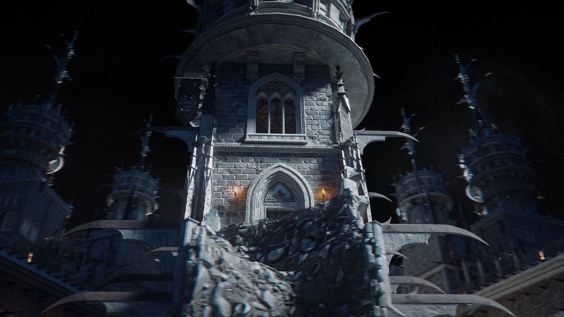 3D模型-哥特式建筑恐怖鬼城鬼蜮3D模型资产kitbash3d GhostRealm(图3)