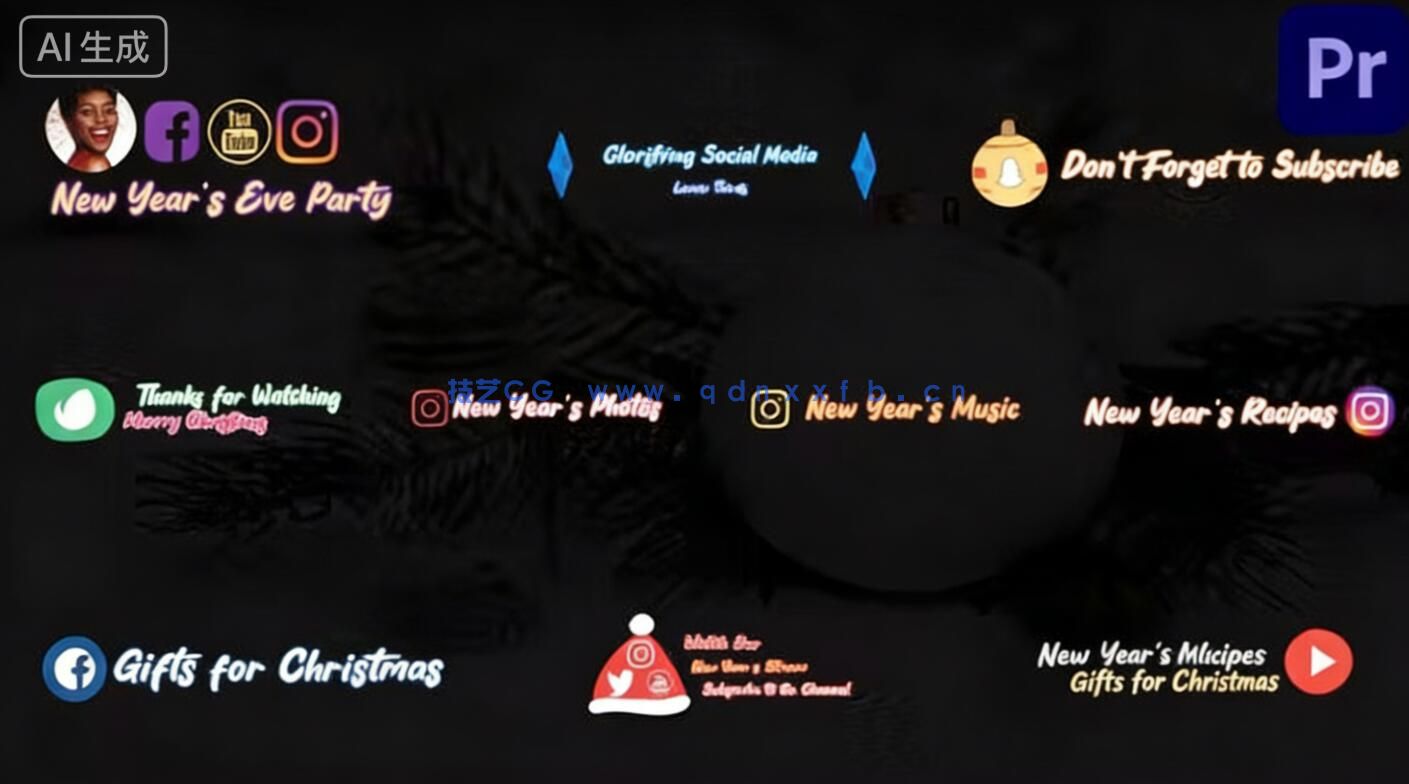 Premiere Pro精美设计动画PR模板合集2022年度12月第一季(图9)