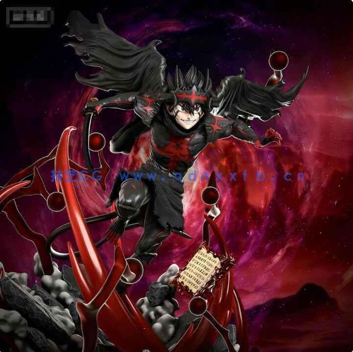 [3D打印人物] 阿斯塔Asta觉醒最强形态《黑色五叶草》动漫角色雕刻手办3D打印模型(图5)