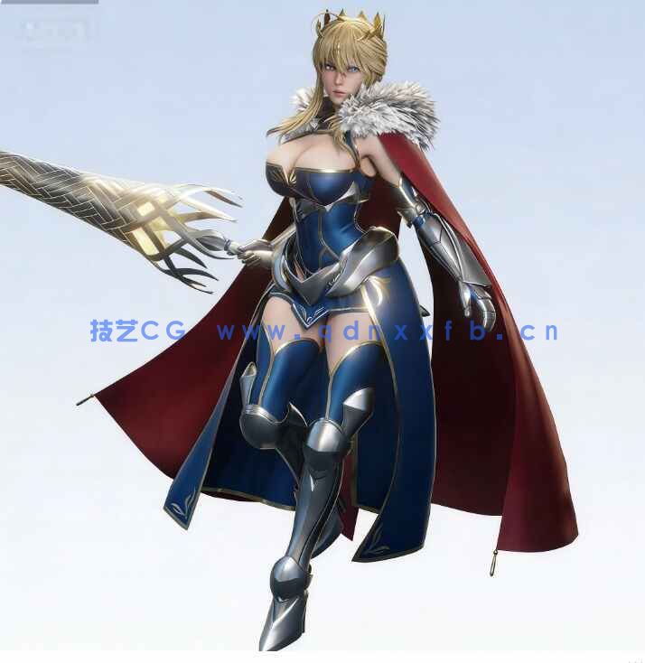 [独立角色] 阿尔托莉雅·潘德拉贡《Fate/stay night》游戏角色高质量3D模型(图4)