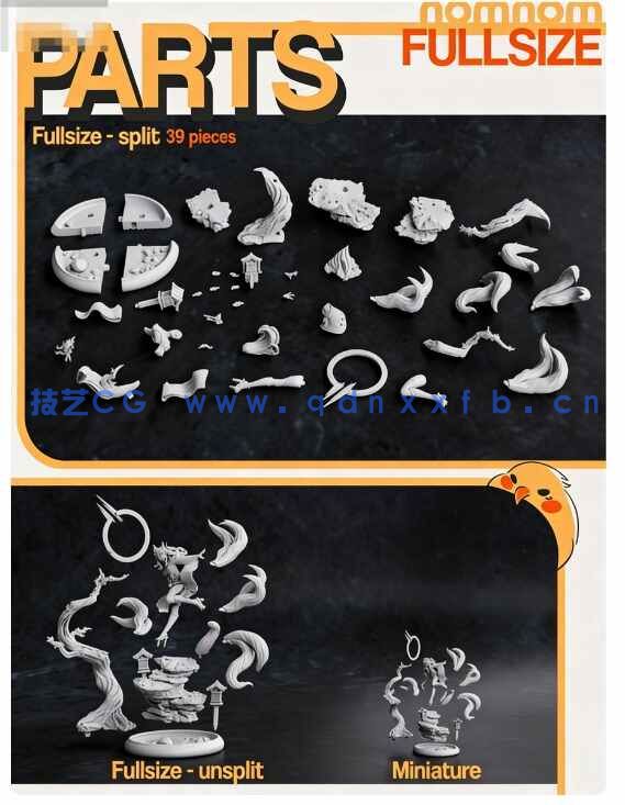 [独立角色] 九尾妖狐阿狸《英雄联盟》游戏角色雕塑雕刻3D模型(图4)