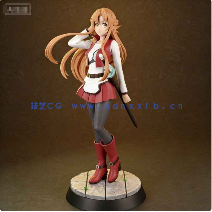  结城明日奈《刀剑神域》动漫游戏角色雕塑3D打印模型
