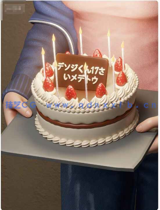 [独立角色] 玛奇玛生日蛋糕《链锯人》动漫角色雕塑3D打印模型(图5)