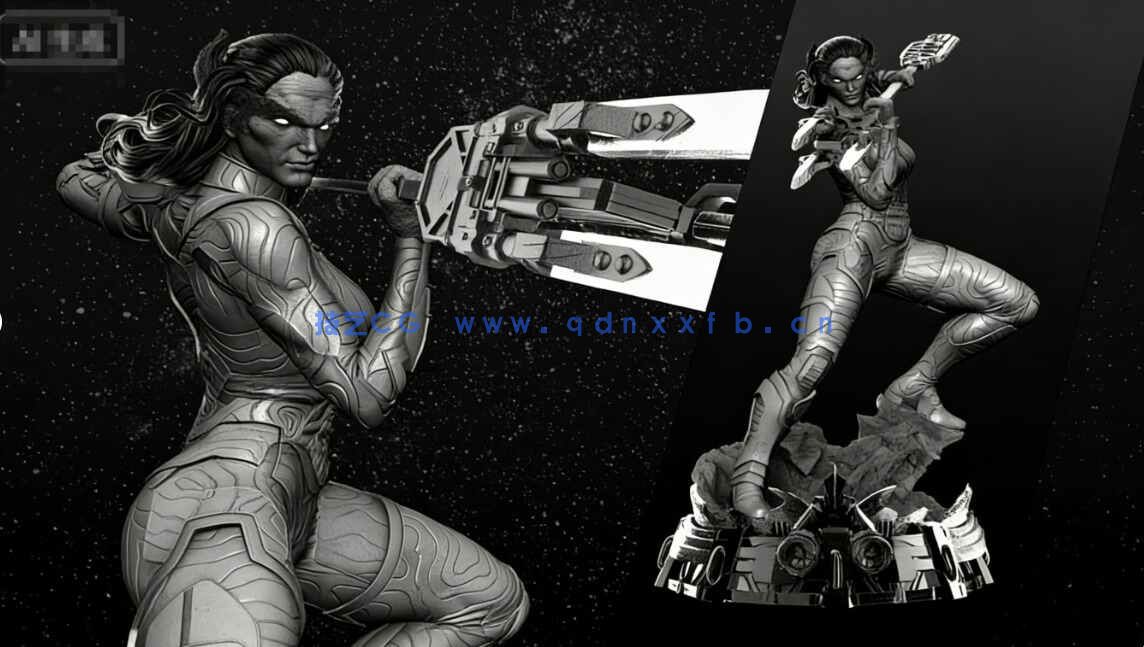 [独立角色] 暗夜比邻星漫威动漫角色雕塑3D打印模型(图9)