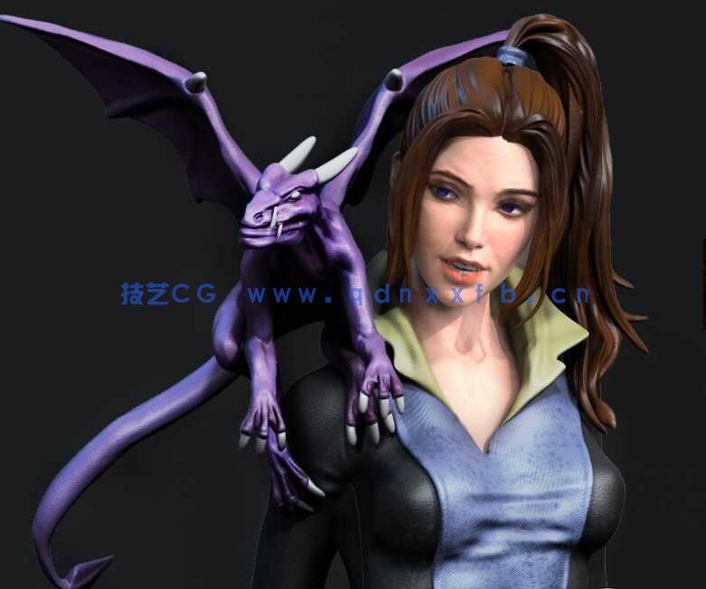 [独立角色] X战警凯蒂·普莱德漫威动漫角色雕塑3D打印模型(图1)