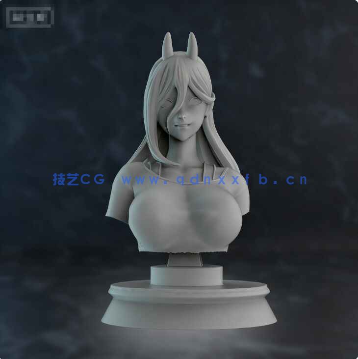 [独立角色] 帕瓦大锤造型《电锯人》动漫角色雕塑3D打印模型(图7)