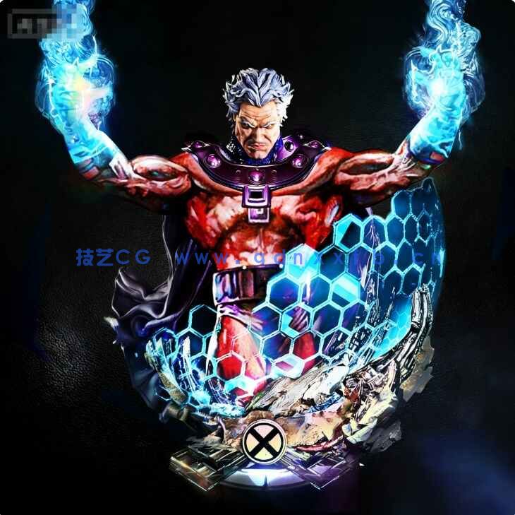 [独立角色] 万磁王X战警漫威动漫角色雕塑3D打印模型(图2)