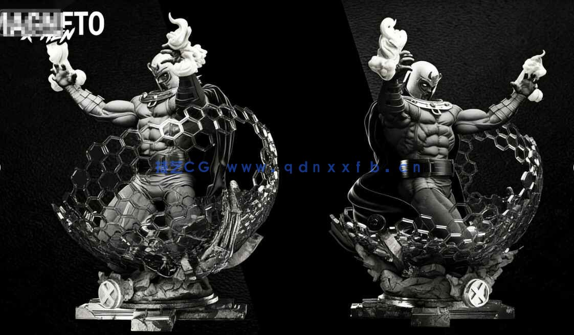 [独立角色] 万磁王X战警漫威动漫角色雕塑3D打印模型(图4)