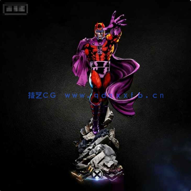 [独立角色] 万磁王X战警漫威动漫角色雕塑3D打印模型(图1)