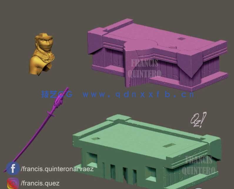 [独立角色] 艾丽卡漫威影视动漫角色雕塑3D打印模型(图3)