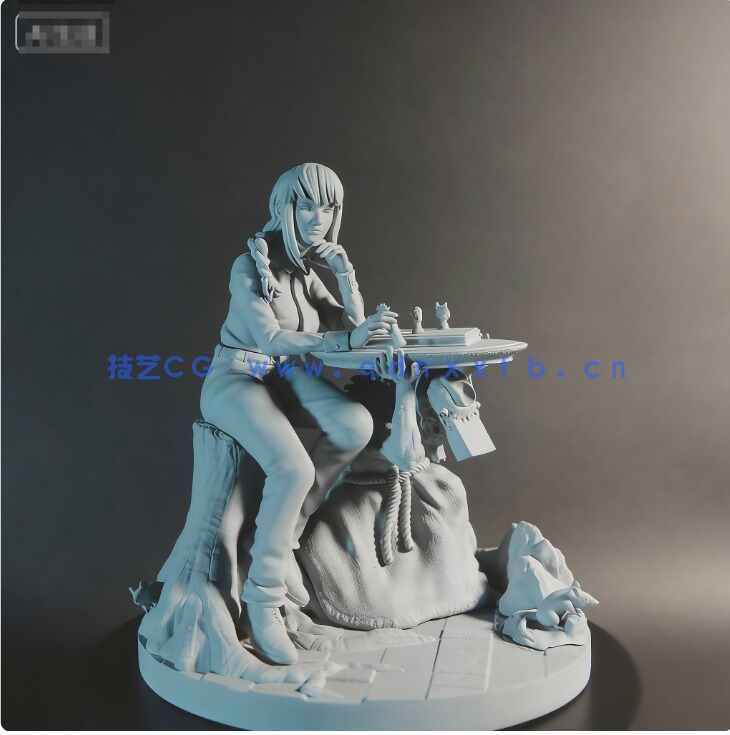 [独立角色] 玛奇玛Makima链锯人动漫角色雕塑3D打印模型(图8)