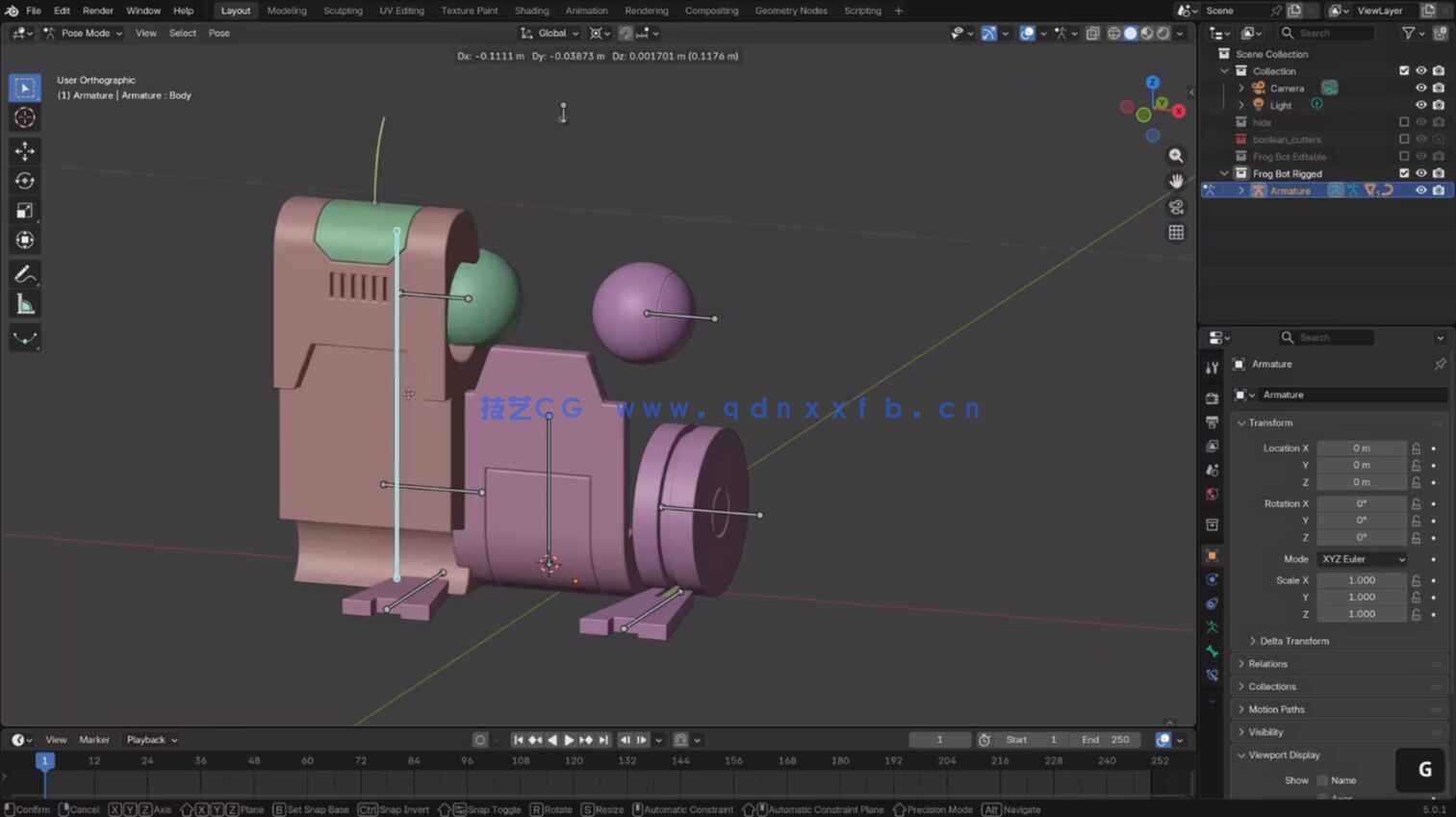 Blender机械青蛙建模基础教程(图4) Blender机械青蛙建模基础教程(图4)