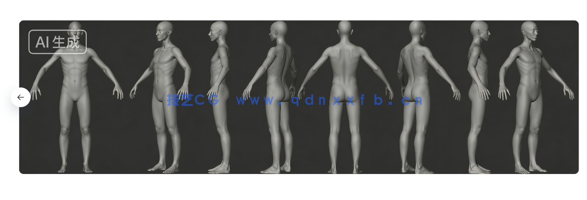 女性人体3D扫描建模雕刻高精度3D模型02(图9)