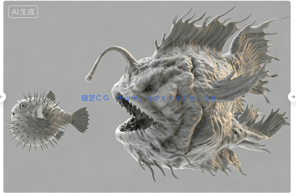 40款海洋生物手工雕刻VDM笔刷ZBrush与lender套件(图3) 40款海洋生物手工雕刻VDM笔刷ZBrush与lender套件(图3)