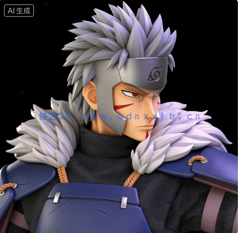 [3D打印人物] 千手扉间Senju Tobirama《火影忍者》动漫角色雕刻手办3D打印模型