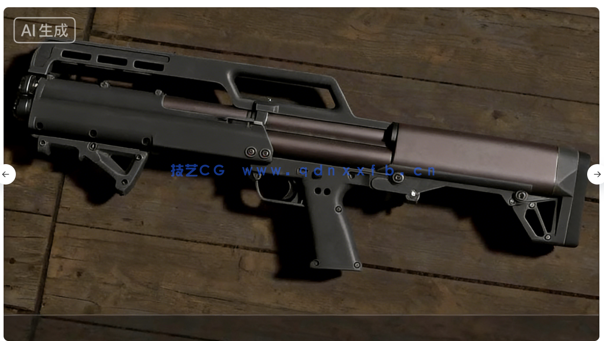 Blender超精细游戏武器模型从设计到渲染完整流程视(图18) Blender超精细游戏武器模型从设计到渲染完整流程视(图18)